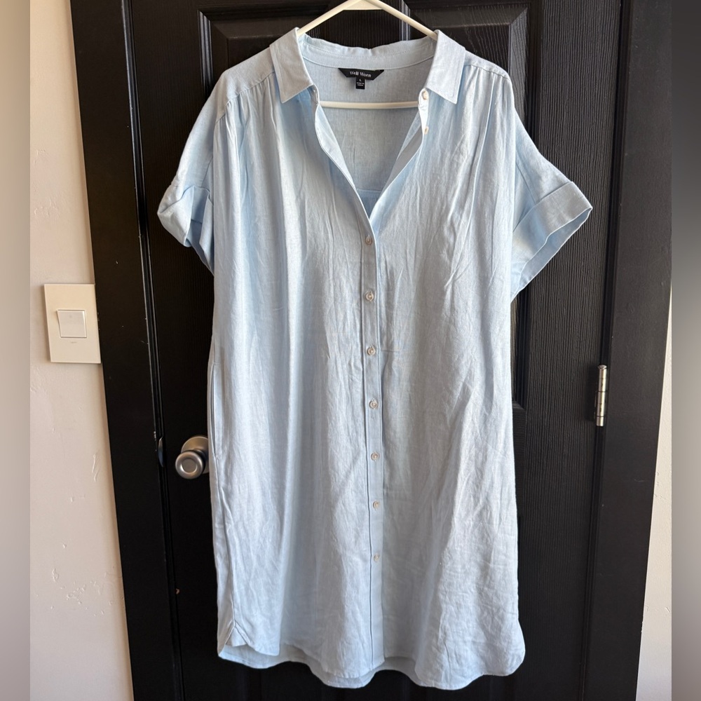 3/15$ Well Worn Light  blue dress